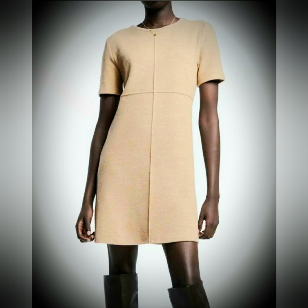short stretch knit dress zara SHORT KNIT DRESS - Multicolored